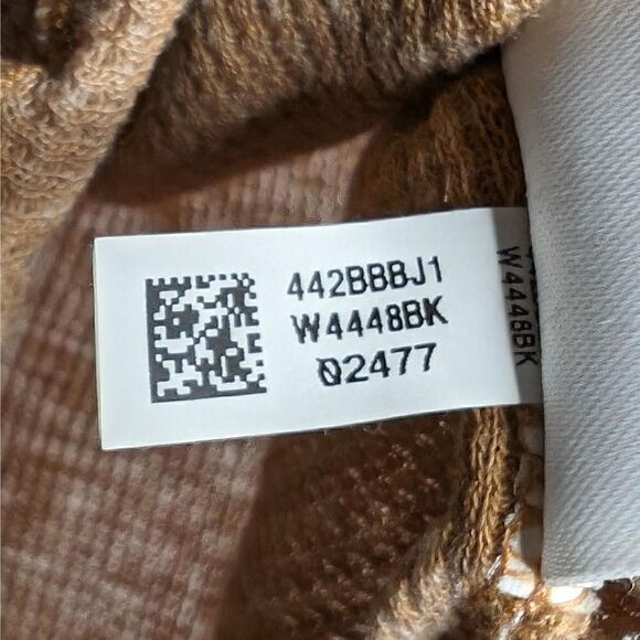 American Eagle Outfitters Crop Top Cap Sleeves Tan Size S - Picture 7 of 8